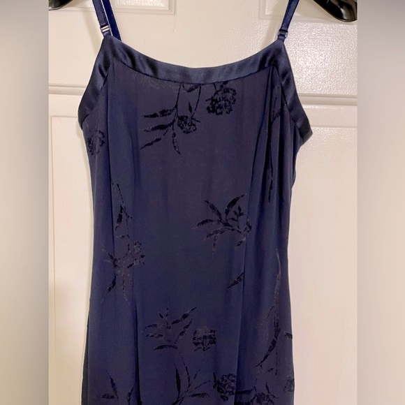 Tristan navy blue fitted lined dress - size 1 - Picture 2 of 7